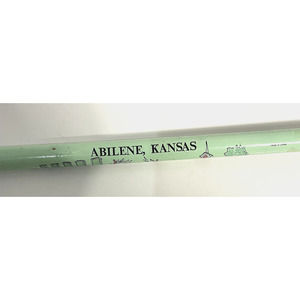 Vtg 50s Jumbo Souvenir Pencil Abilene Kansas Eisenhower Travel Japan Made Mint